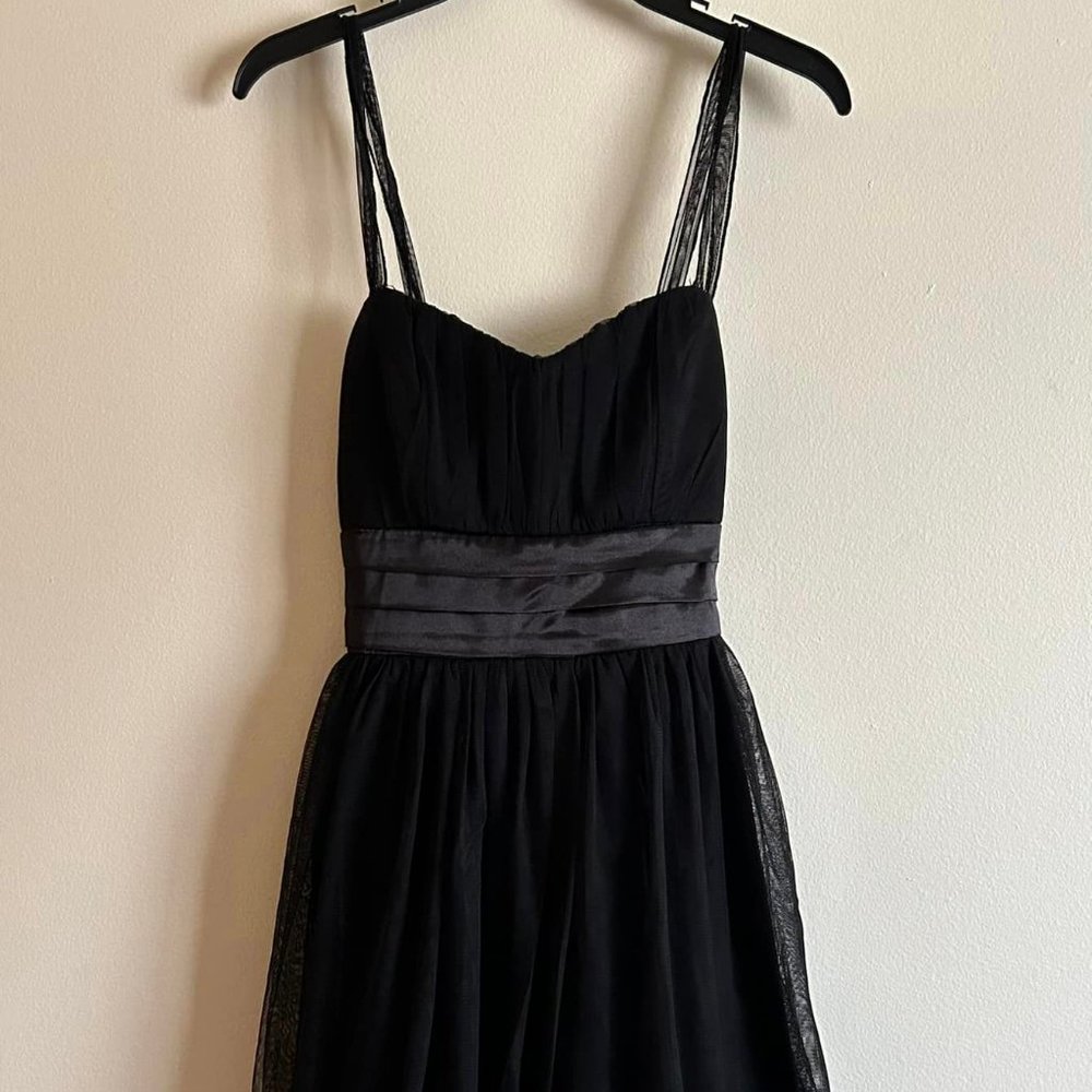 Size Small Black Spaghetti String Short Dress By Studio Y